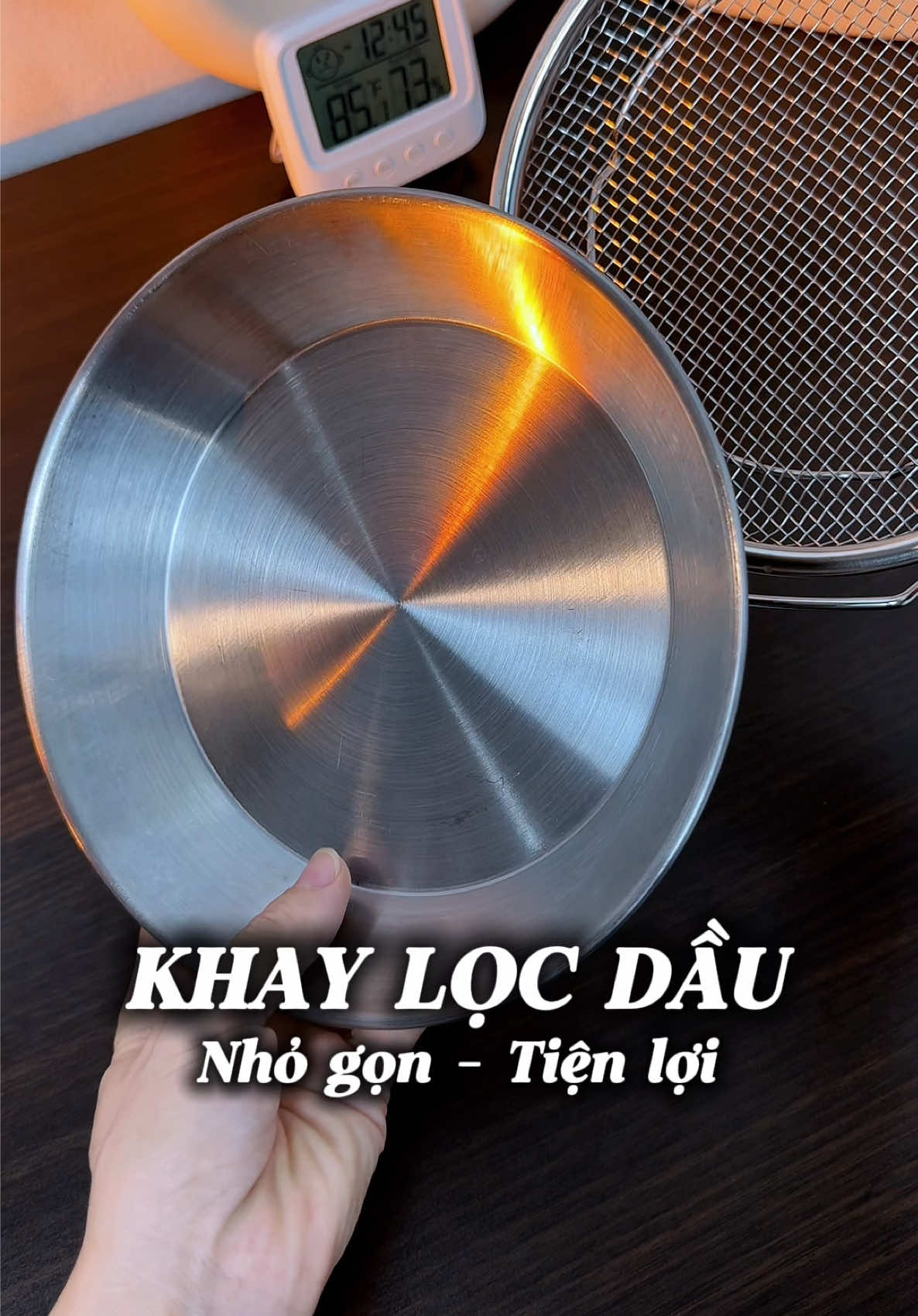 SÉT KHAY (ĐĨA) KÈM VỈ LƯỚI LỌC#khaylocdau #khaylocdauchienran #giadungtienich #muataitiktokshop🛍 #huongkhenh91 