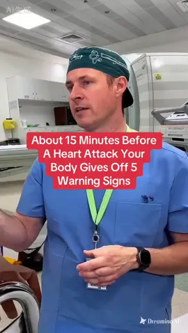 about 15 minutes before a heart attack, your body gives off 5 warning signs that no one can ignore! #health #healthy #healthtips #heart #fyp