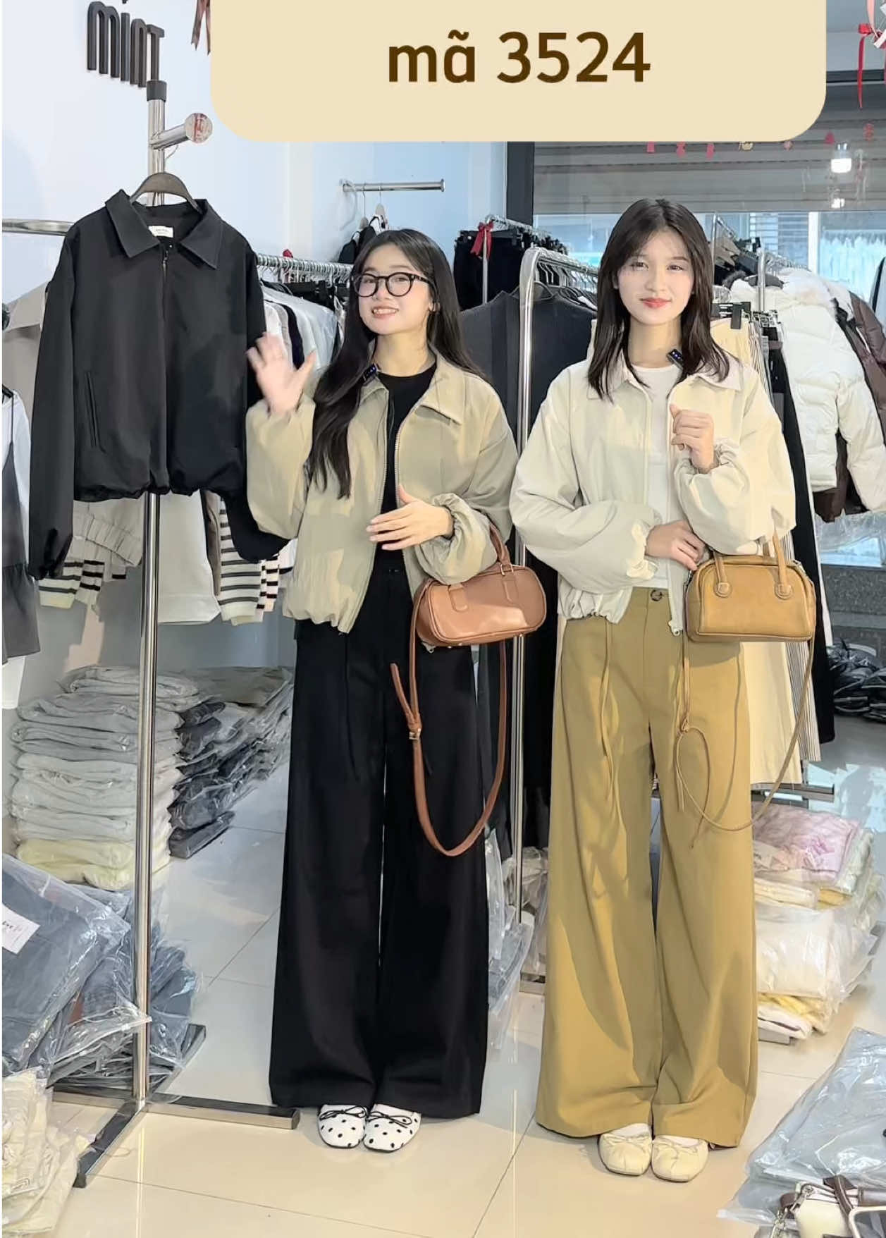 Áo khoác shop em Mint cỡ này #xuhuongtiktok #mintstudio #jacket #aokhoac #aokhoacnu 