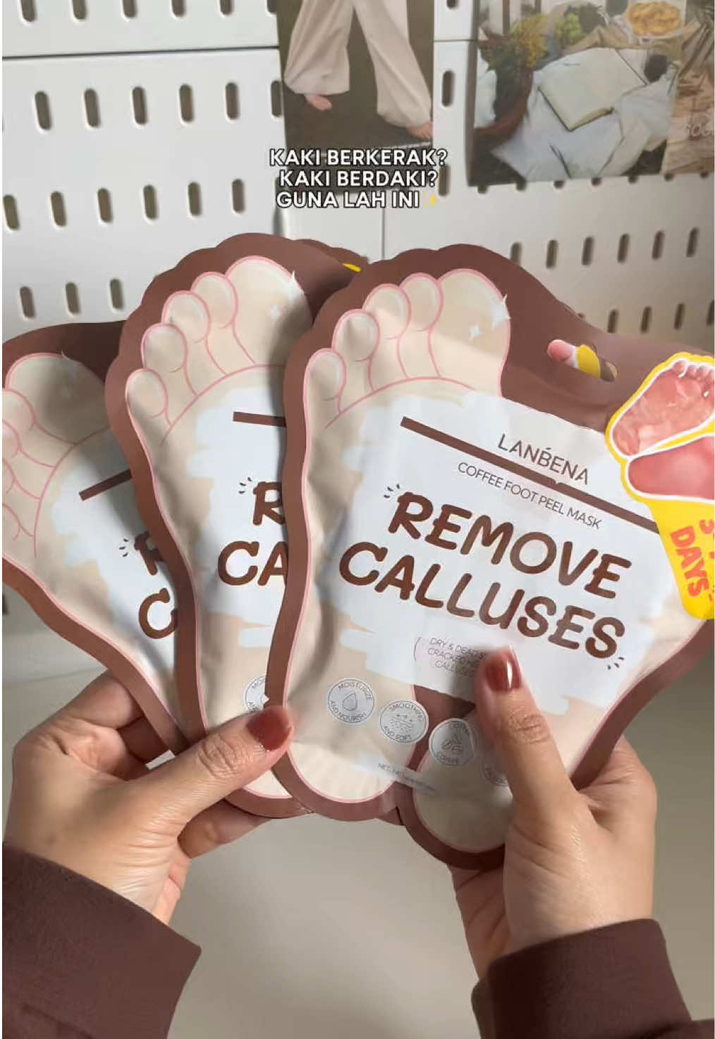 Part 1| Spa kaki di rumah pun boleh, jimat masa & duit 💆‍♀️💖  #lanbena #footmask #exfoliatingmask