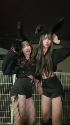 ダンスで遅めのハロウィン🐰🖤 #08 #10 #岡山 #fypppppp ⁡#バニーガール 