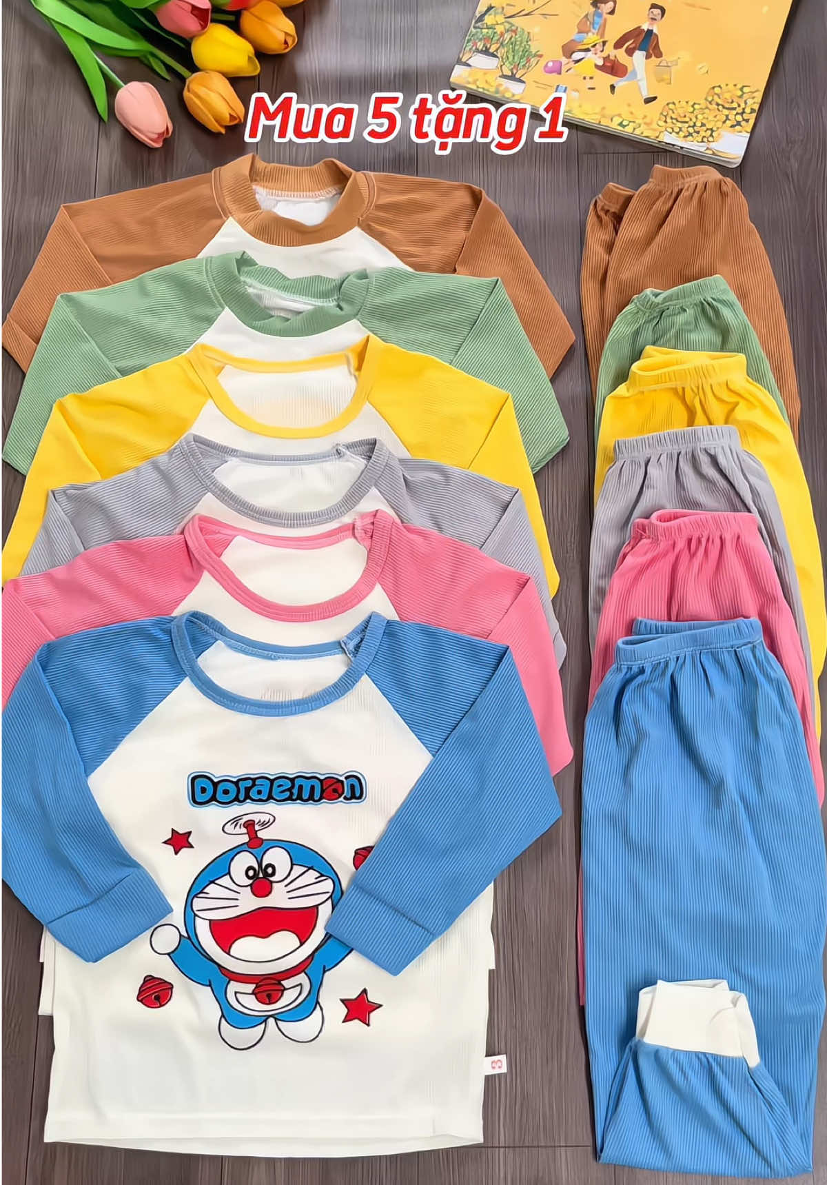 Mua 5 tặng 1 ,combo 6 bộ dài tay cho bé vừa rẻ vừa đẹp nè mom #dobochobe #bodaitaychobe #bodaitaytamlanh #xuhuong 