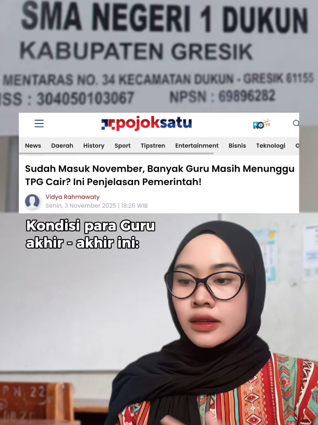 Kini banyak guru bertanya-tanya: “Kapan TPG cair?”. Padahal, di sejumlah daerah, Tunjangan Profesi Guru (TPG) Triwulan 3 sudah mulai masuk ke rekening sejak akhir Oktober 2025. Tapi di banyak wilayah lain, para pendidik masih harus menunggu kabar baik yang belum juga datang. Kok bisa beda ya? Berita selengkapnya klik tautan ya