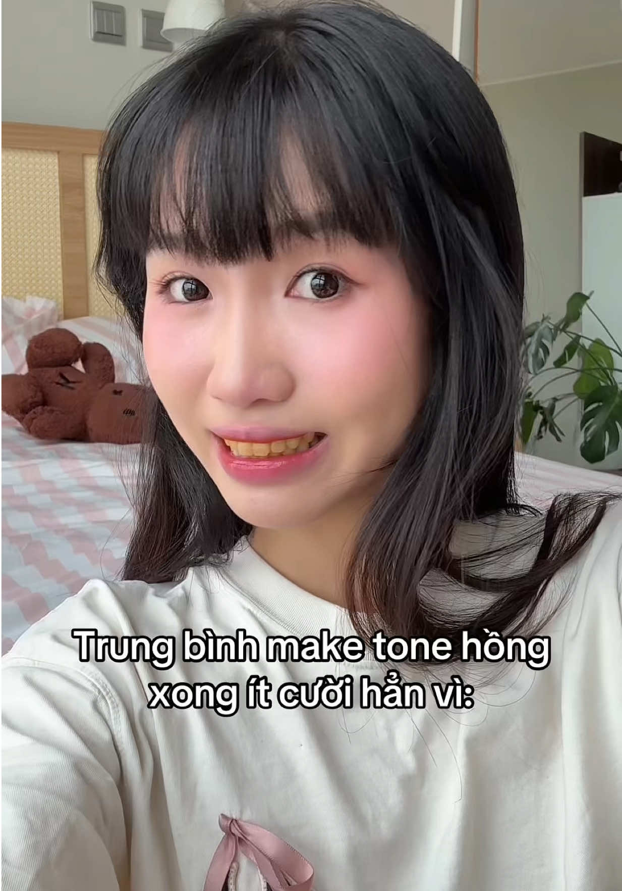 Make tone hồng xong ít cười hẳn vì… #hoangminhngoc #vulaci 