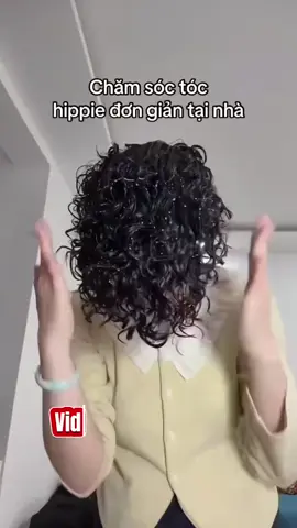 Cách chăm xoăn hippi tại nhà cho chị em  #hairsalonlântrần #elân #retro#hippie #xuhuong #XoănSátChân 
