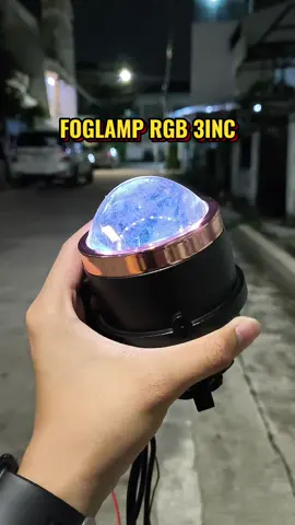 Foglamp zefog 4 biled devil rgb spasang 975k garansi 2thn pnp semua mobil 3inc #foglampbiled #foglamp 