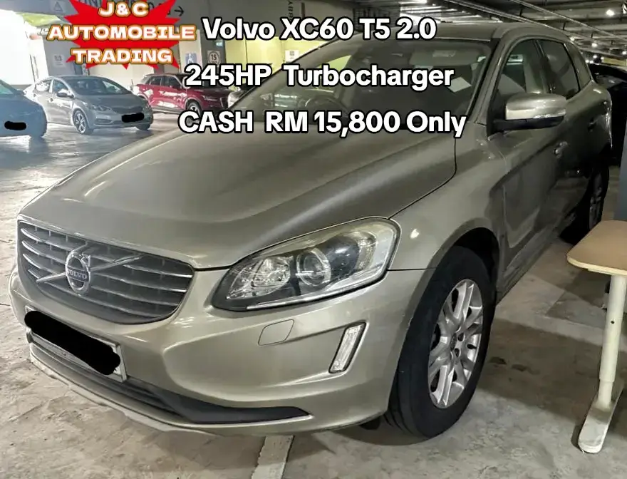 Volvo XC60 T5 2.0 2015yrs 245HP  Turbocharger  Y20 Facelift  8-Speed Tip Top condition  18