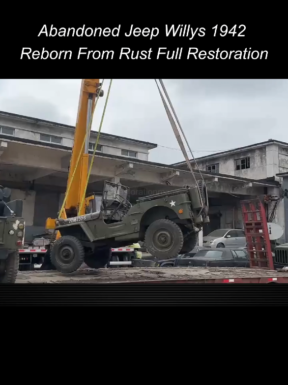 Abandoned Jeep Willy's 1942 reborn from rust full restoration  #jeep #willysjeep #willys #abandoned #restoration 