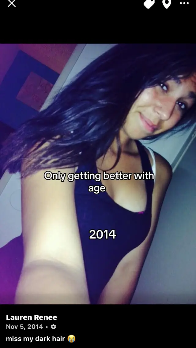 I was 14 in the first photo 😁