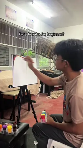 Walang kita sa portrait drawing, lipat naba tayo sa painting? #painting #artist #foryoupage 