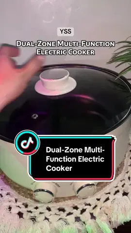 Dual-Zone Multi-Function Electric Cooker Dalawa ang gusto mong lutuin? Kaya yan nang sabay! 🍲🔥 #CookingMadeEasy #HotpotLovers #DualCooker #TikTokFinds #KitchenGoals     