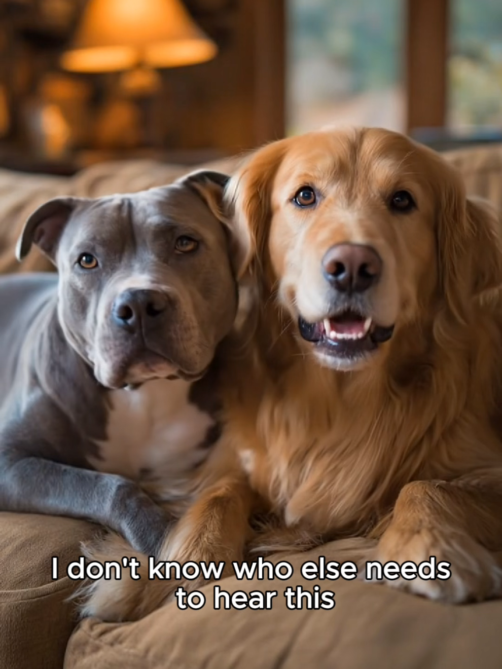 please stay home with us, you are always doing great right here 🐶💕 #chuckandbarry #goldenretrievers #staffy #wearegoodpets 