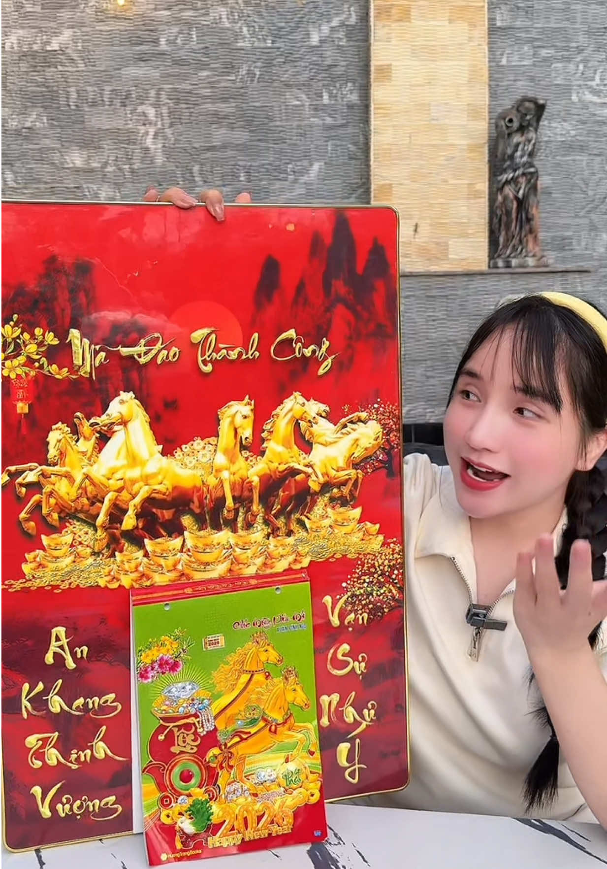 Lịch Tết treo tường 2025 Tráng gương #lichtet #lichtreotuong #xuhuong #lichtet2026 