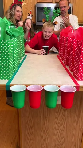 Crazy Christmas Cup 🎄🎅Slide#game #family #challenge #party #holiday #christmas 