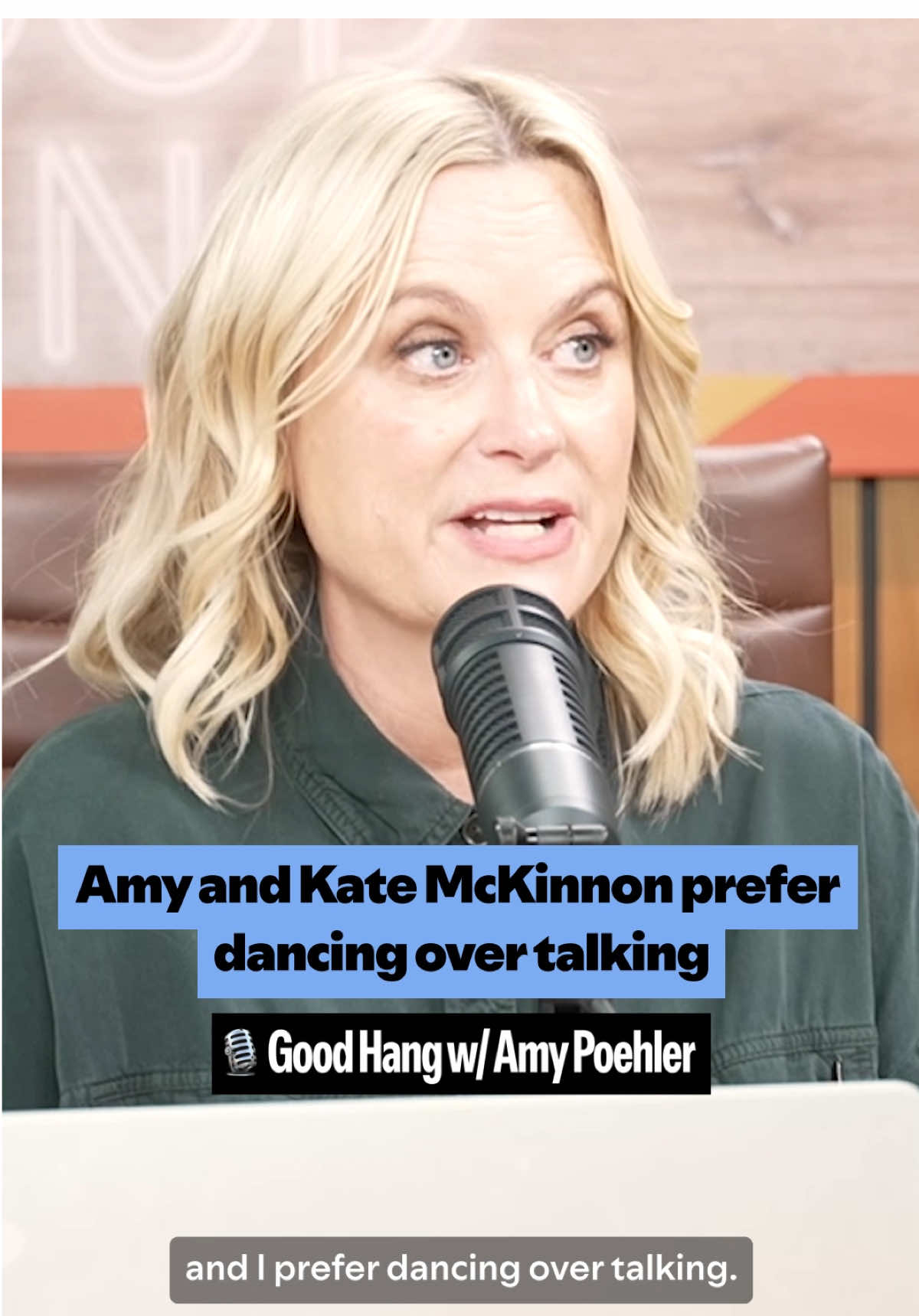 dancing >> talking  🎙️: @Good Hang with Amy Poehler  #goodhangwithamy #amypoehler #katemckinnon #dancing #spotifypodcasts