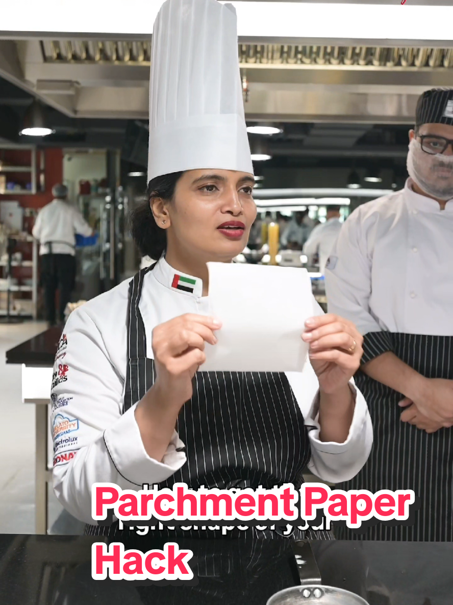✨ Cooking Hack with Chef Shefali! ✨ Struggling to get the perfect parchment circle for your pans or cake tins? Chef Shefali shares a quick and foolproof hack — fold your parchment, place it at the center of your pan, trim… and unfold a perfectly sized liner every time! 🥘✂️ A simple trick that makes baking cleaner, easier, and so much more satisfying. 👉 Next Professional Diploma intakes: November 17, 2025 & January 12, 2026 | cooking hacks | cake tin tips | parchment paper trick | pastry school UAE | ICCA Dubai | #ICCADubai #PassionToProfession #ICCAin90Days #CulinaryExcellence #BakingTips 