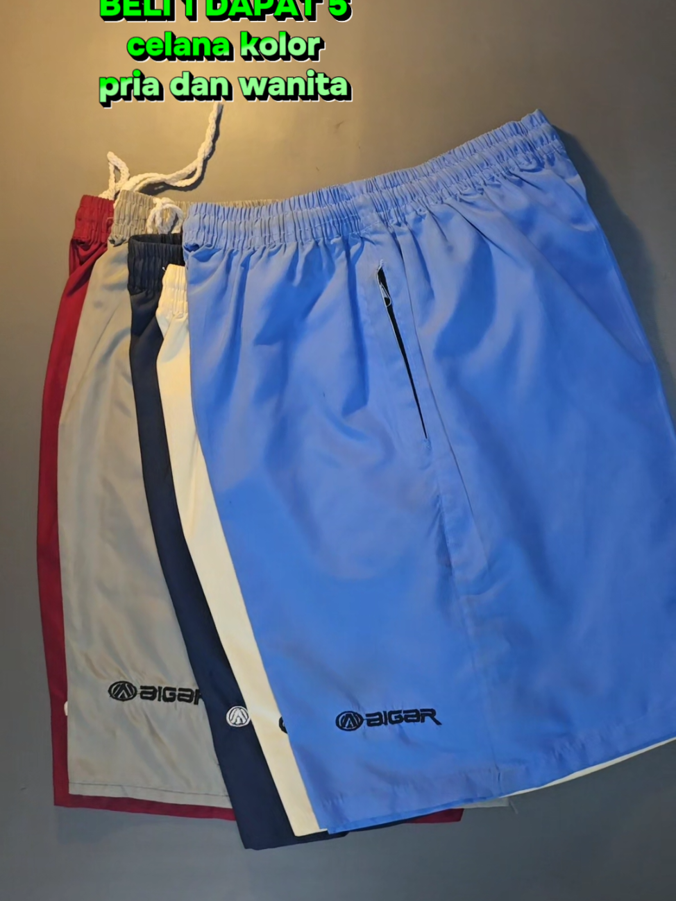 promo beli 1 dapat 5 celana kolor pria dan wanita#celanakolor #celanasantai #celana #celanapendek #promoguncang1111 