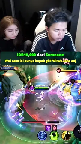 yang donate gada otaknya #MLBB9TH #MLBB #sanz #onicsanz 