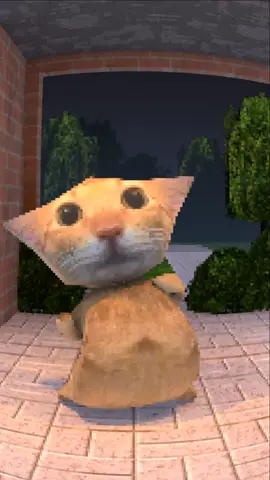 hohoho! merry christmas! #cat #blender3d ##3danimation #lowpoly #fyp 