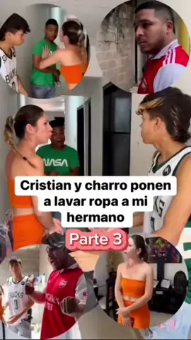 Charro y Cristian ponen a mi hermano a lavar su ropa