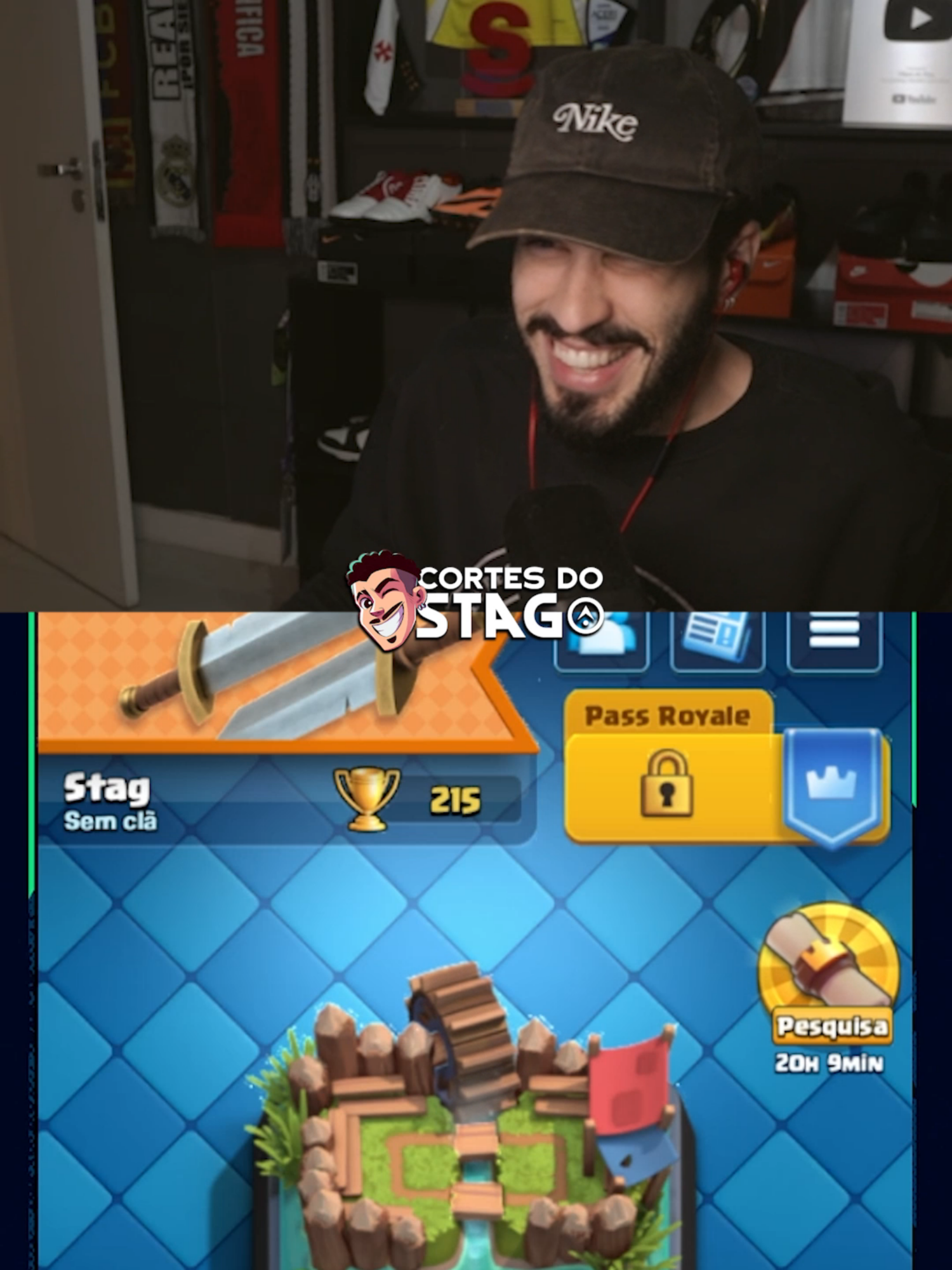 Stag começou a sua saga no Clash Royale! Coringa, Brabox, Camargo e Caze que se cuidem. TAMO CHEGANDO #clashroyale #gameplay #clashroyalemoments
