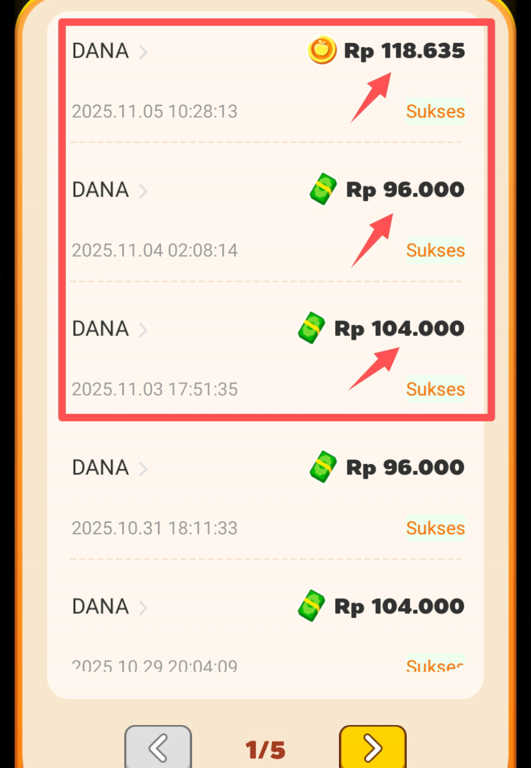 alhamdulillah bisa n4rik tiap hari dari game fruit boom 💸😍 #freelance #game #fruitboom #gamepenghasiluang #fruitboomapp 