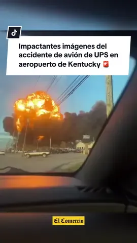 Impactantes imágenes del accidente de avión de UPS en aeropuerto de Kentucky que dejó al menos 7 fallecidos 🚨 #Avion #kentucky #lousvillekentucky #Air #news 