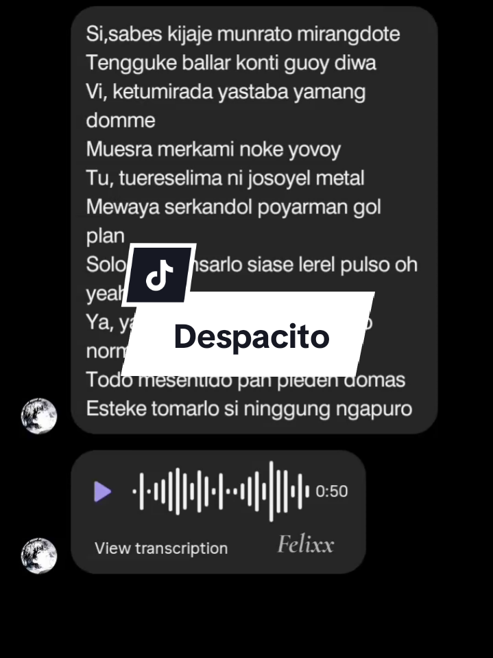 lirik dugong lagi nih dari mas @shin_nouzen1230  #despacito #coversong #fyp #spanyol #lirikdugong 