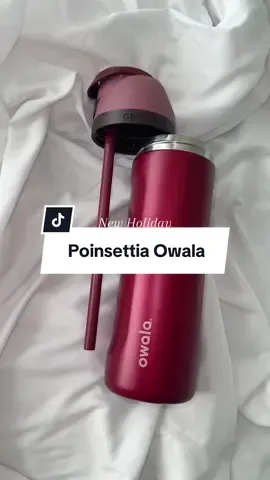 All the chocolate covered berry vibes this holiday season😍🍓🍫❣️ @Owala #owala #owalaholidayrelease #owalapoinsettia #tiktokshopblackfriday #owalatumbler 