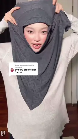 Replying to @noreahbakar69  carrot pon cantikk sis #tudungironless #tudungantikedut 