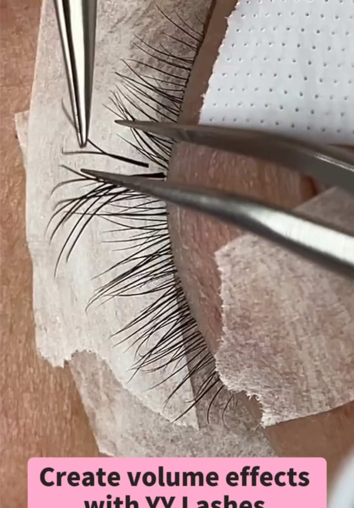 Create volume effects with YY Lashes#dfwlashartist #lashtech #lashtutorial #xtremelashes #lashartist 