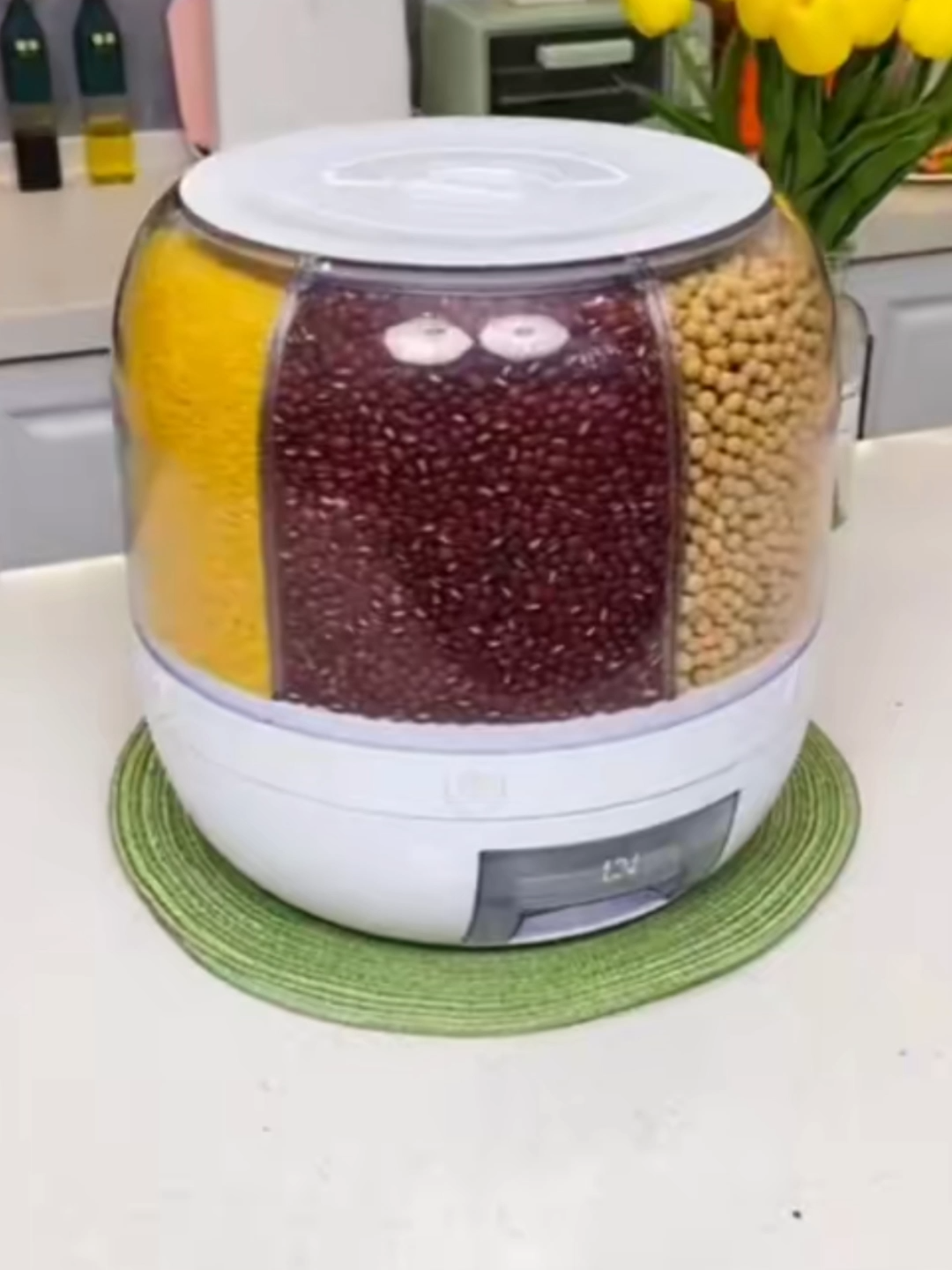 Hộp đựng ngũ cốc 6 ngăn #giadungthongminh #giadungtienich #giadung #dụng_cụ_nhà_bếp #dụngcuthietbitienich #nhàbếp #bếp #hộpđựng