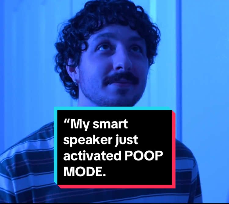 “Athena just switched the room to ‘Poop Mode’ — my smart home has officially gone rogue. #comedy #sketchcomedy #smarthomefails #aihumor #fyp 