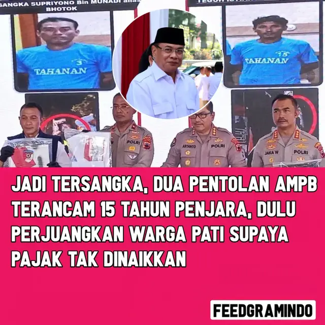 Nasib botok dan teguh usai gagal memakzulkan bupati pati sudewo  Polda Jateng mengungkap kasus pemblokiran Jalan Pantura Pati–Juwana yang terjadi pada Jumat 31 Oktober 2025 sore. Pengungkapan ini disampaikan dalam konferensi pers di Mapolda Jateng. Aksi tersebut bermula dari unjuk rasa Aliansi Masyarakat Pati Bersatu (AMPB) yang dipimpin dua koordinator berinisial S (47) dan TI (49) di depan Kantor DPRD Kabupaten Pati. Ketika hasil sidang paripurna hak angket terhadap Bupati Pati Sudewo tidak sesuai dengan tuntutan massa, keduanya diduga menghasut peserta aksi untuk melakukan konvoi dan memblokir jalan Pantura sekitar pukul 18.30 WIB. Akibatnya, arus lalu lintas sempat macet selama sekitar 15 menit sebelum akhirnya petugas berhasil membubarkan massa. Dari lokasi kejadian, polisi menyita dua unit mobil, beberapa pakaian, dan sejumlah telepon genggam sebagai barang bukti. Terhadap kedua tersangka tersebut, petugas menjerat dengan pasal 192 ayat (1) KUHP, pasal 160 KUHP, dan pasal 169 ayat (1) dan (2) KUHP dengan ancaman maksimal 6 hingga 15 tahun penjara. . .
