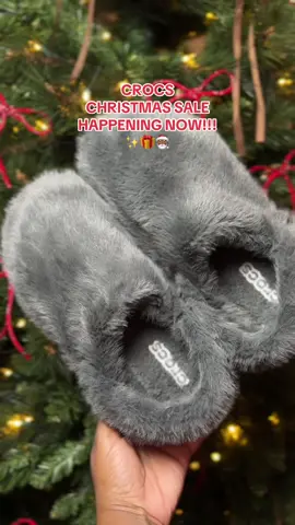 crocs slippers are on sale now and make the perfect christmas gift!! 🎁 #crocs4life #crocsslippers #crocslippers #tiktokshopblackfriday #tiktokshopcybermonday 