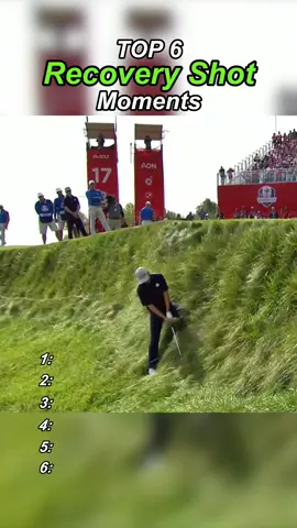 The top six recovery shot moments #golf #golfers #golftiktok #golfing #golflife 