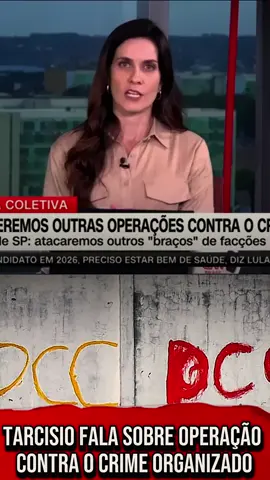 Tarcisio fala sobre operação para acabar com o crime organizado ⁠#tarcisiocortes⁠#tarcisiodefreitas #tarcisiodfsp @Capitão Tarcisio de Freitas 