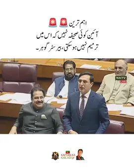 آئین کوئی صحیفہ نہیں کہ اس میں ترمیم نہیں ہو سکتی، بیرسٹر گوہر #fyp #fypシ #imrankhanzindabad❤️🇵🇰🤗 #teamkaptantiktok  #imrankhanpti 