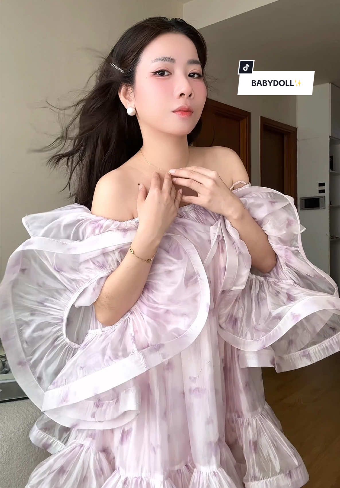 Chiếc đầm mà mình rất yêu thích cho những những buổi tiệc check in cùng bạn bè- Bầu bí mặc vẫn xinh đẹp.🌸#TikTokFashion #review #damdutiec #damsuong 