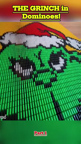 The Grinch in dominoes #Hevesh5 #Domino #Dominos #Dominoes #Dominotricks 