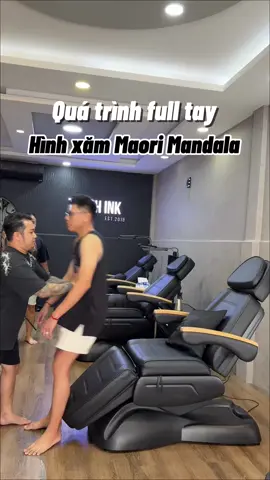 Quá trình full tay maori cho em trai đến từ Mỹ , đã đẹp trai mà còn xăm full tay thì khỏi bàn #tattoo #fyp #fypシ #xuhuong #nguyenphucuongmaori 