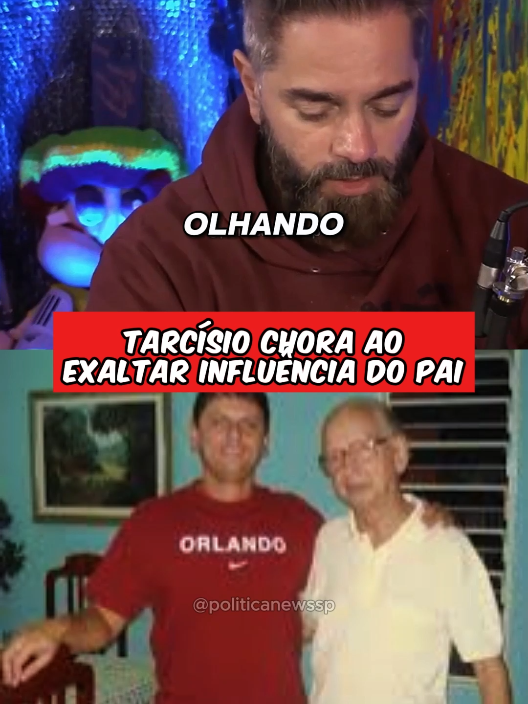 Tarcísio chora ao exaltar o pai #tarcisiodfsp #tarcisiodefreitas #tarcisiocortes