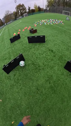 CRAZIEST FAST footwork drill🔥to improve dribbling #football #skills #futbol⚽️ #footwork #soccerskills 