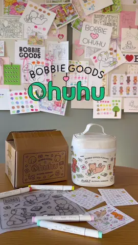 SURPRISE! 💖 Introducing . . . The Bobbie Goods x Ohuhu Marker Set! 🧸 ⏰ Available tomorrow — Thursday, November 6th, at 5pm Pacific / 8pm Eastern at Ohuhu.com, BobbieGoods.com & Amazon  ⭐️ 48 colors specially selected by Bobbie Goods — carefully curated to perfectly complement Bobbie Goods coloring books, ensuring effortless color choices and stunning results.  Exclusive Bobbie Goods design — featuring signature details on the pen barrels, carrying bag, outer box, plastic sheet, swatch card, and even a mini coloring page.  This limited edition set comes in premium Bobbie Goods packaging, making it a perfect collectible or gift. Honolulu B Series - Dual Tips (Brush & Fine): Classic brush & fine tip combo for smooth coloring. Features Ohuhu’s new color codes, making color selection simple and fast.