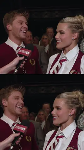 We can all thank Witney Carson for getting #RobertIrwin to take his shirt off on #DWTS