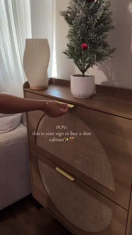 Looks clean, saves space, and actually cute 😍 #shoecabinet #shoestorage #shoeorganizer #tiktokshopblackfriday #blackfridaydeals 