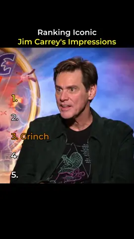 Ranking Iconic Jim Carrey's Impressions #jimcarrey #celebrity #funnymoments #ranking #top5 