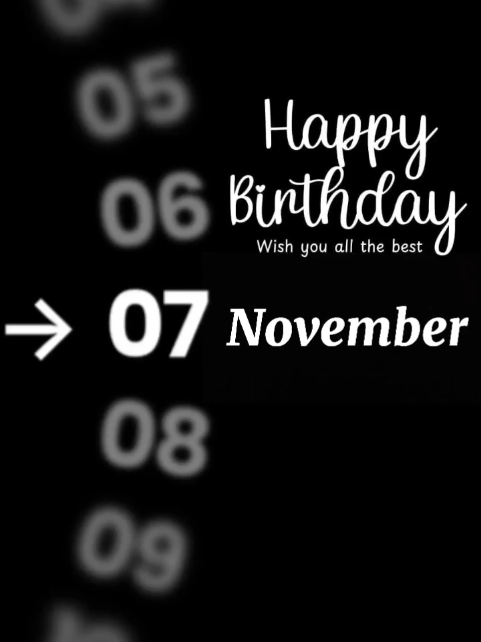 New Template HBD 7 November #CapCut #capcutpioneer #pioneertemplate #birthday #fypage 