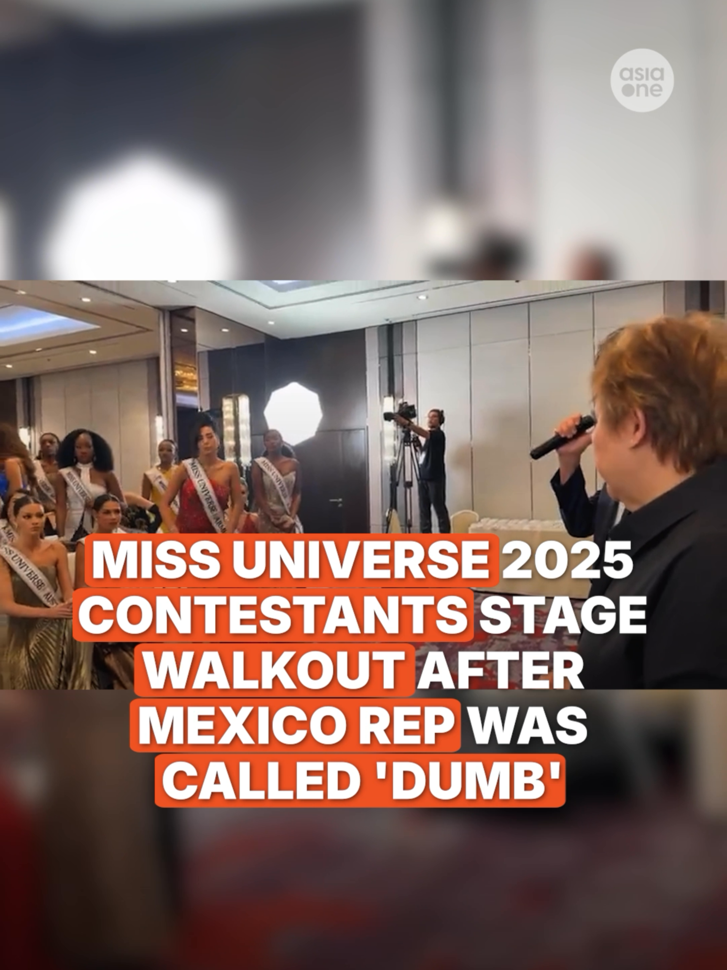 Raul Rocha, the president of Miss Universe Organisation (MUO), has since condemned contest director Itsaragrisil's behaviour. #news #MissUniverse #Thailand