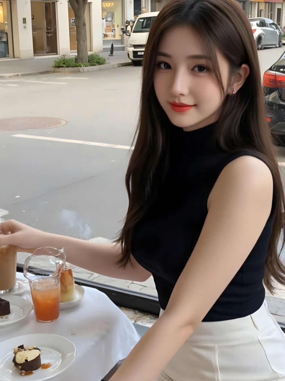 카페 감성룩☕ 아이보리&블랙으로 완성한 세련된 하루 햇살 가득한 도심 카페에서 커피 한 잔의 여유와 함께 완성한 오늘의 룩☕✨ 심플하지만 세련된 감성으로, 당신의 하루를 조금 더 특별하게🤍 서울 가로수길 카페드파리 #카페룩 #데일리패션 #감성패션 #데이트룩 #여성스타일 